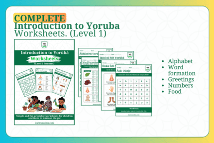 An image of Introduction to Yoruba Worksheets for Children