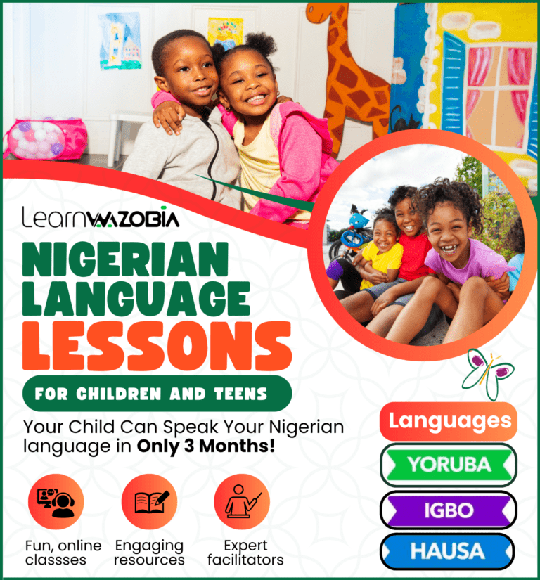 Nigerian language learning for children